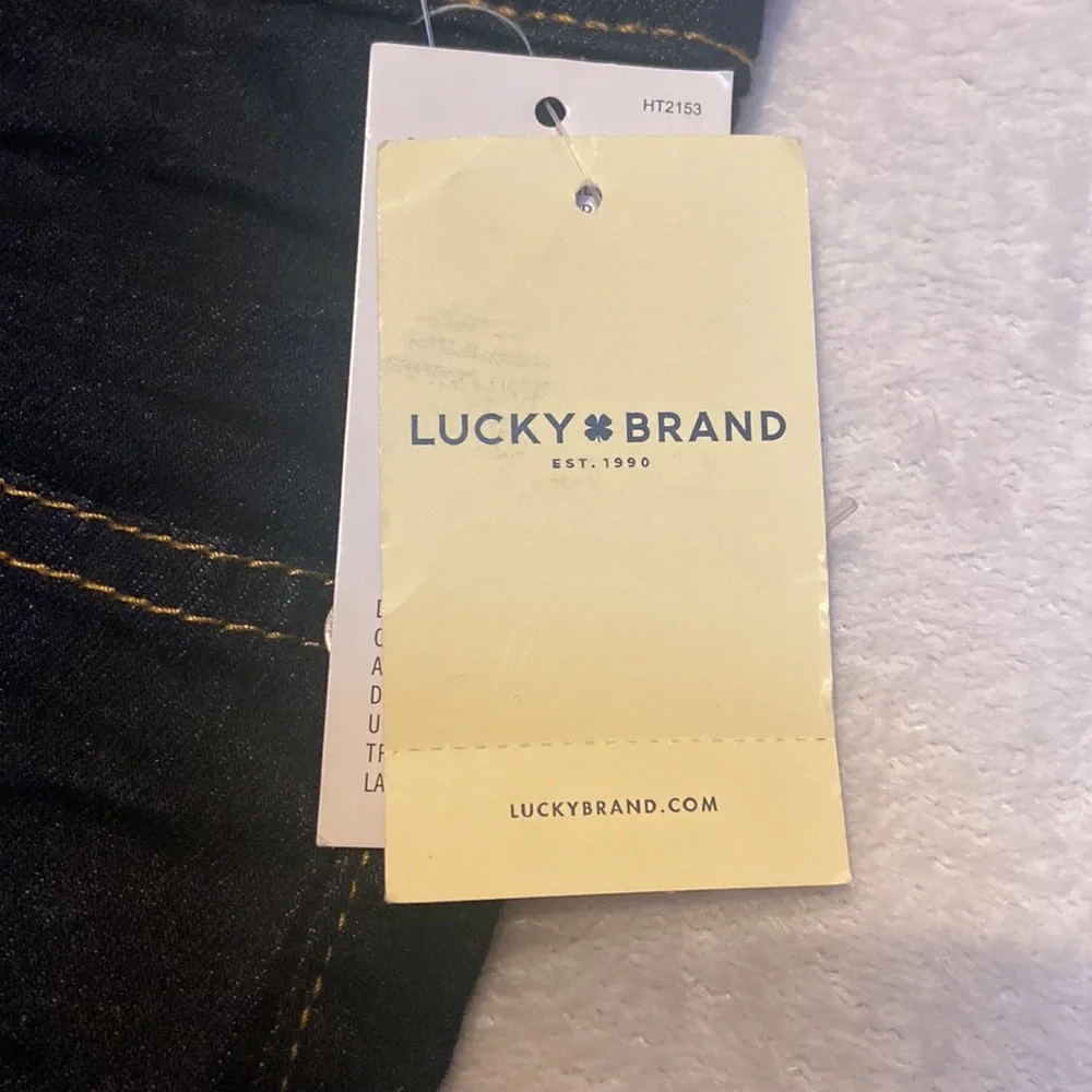 NWT Lucky Brand Girls Size 14 Classic Straight Dark Blue Blue Jeans